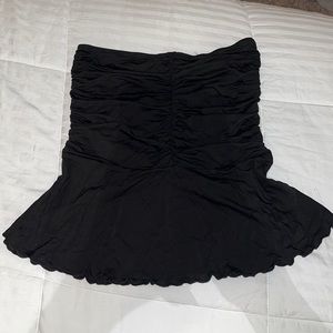 Black Scrunch Skirt Mini